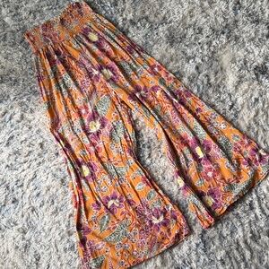 Floral Wide-Leg Pants